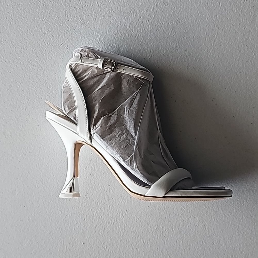 New White Nyra3 Heels by Nine West, Size 9